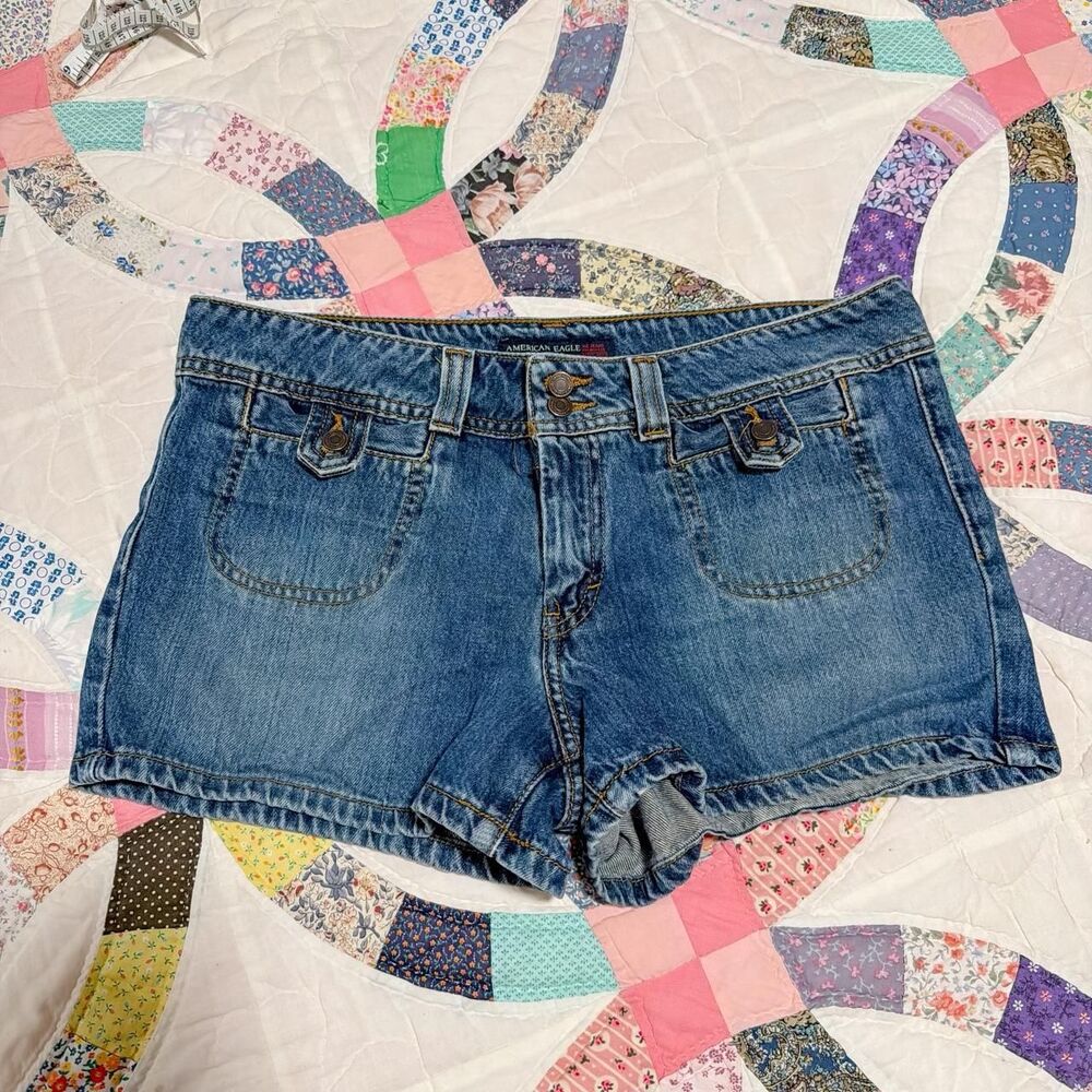 American-vintage Women's Blue and Navy Shorts